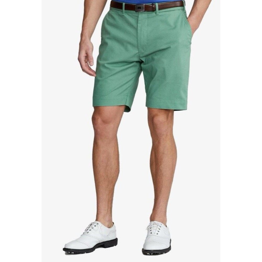 RLX Ralph Lauren Shorts Mens 34 Green Classic Fit Golf Performance Chino Preppy